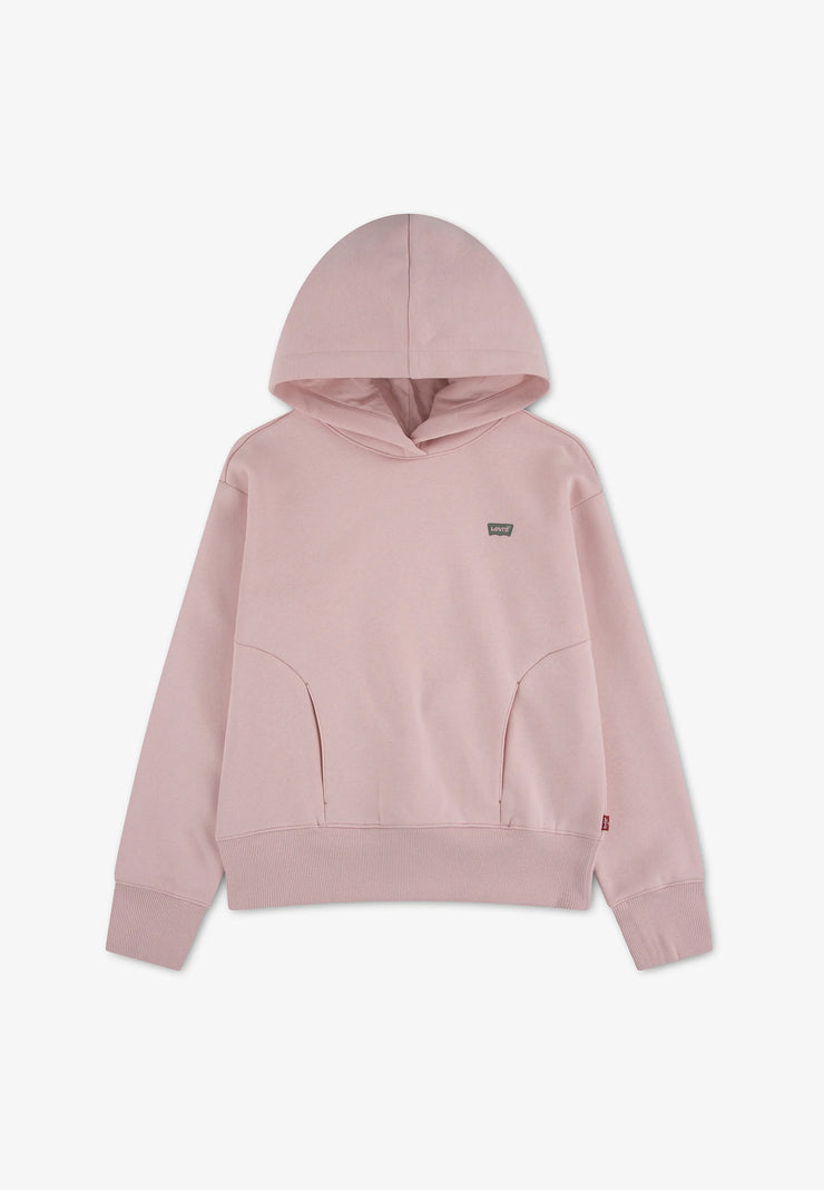 Levi's FELPA ROSA CON CAPPUCCIO LOGO PICCOLO TESSUTO FELPATO Bambine e ragazze 4ER942-A35.ROSA_