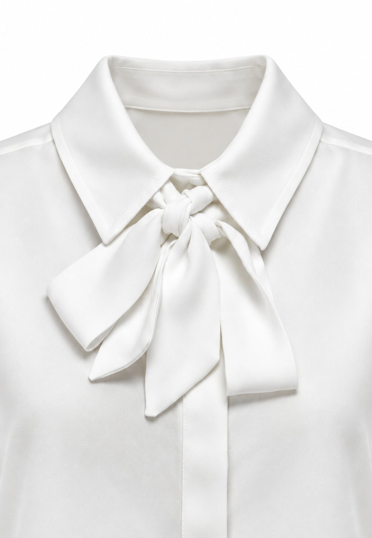 Kocca camicia panna con fiocco sul colletto Bambine e ragazze wartin.panna_