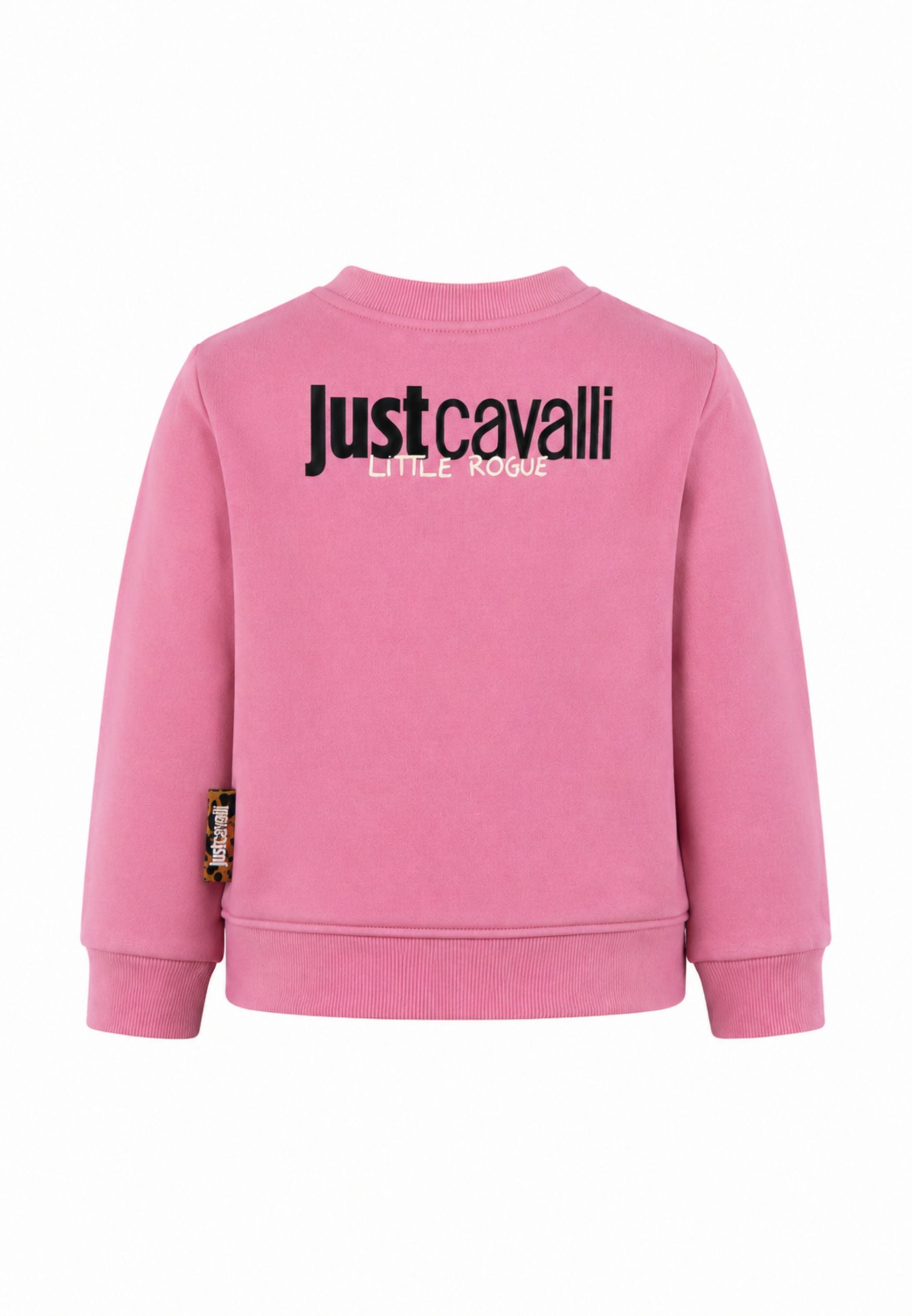 JUST CAVALLI completo rosa con felpa e leggings a zampa Bambine e ragazze jia26089cf.rosa_