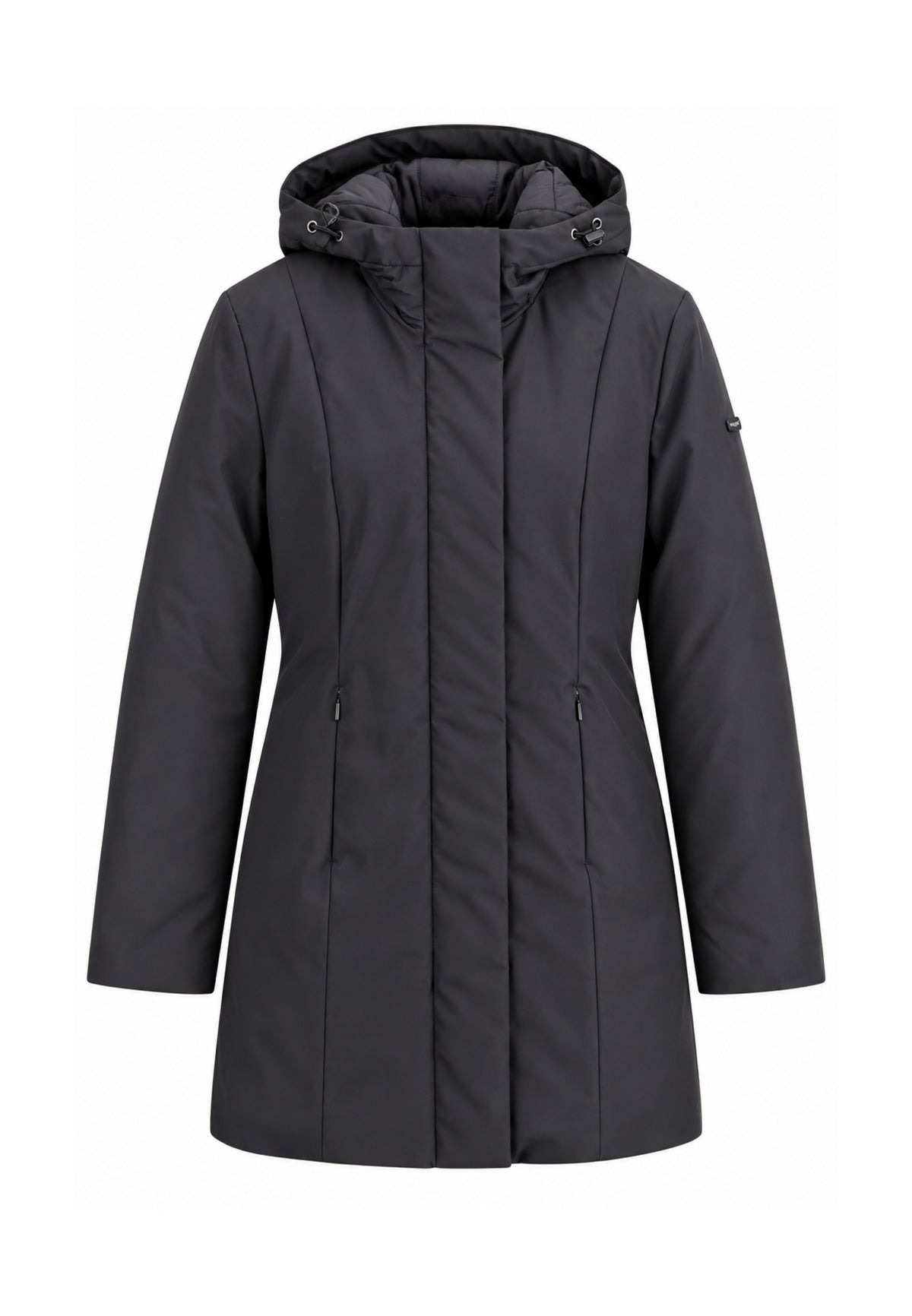 REFRIGIWEAR GIUBBOTTO NERO lungo sagomato Donna LADY TECH/1 JACKET.NE_