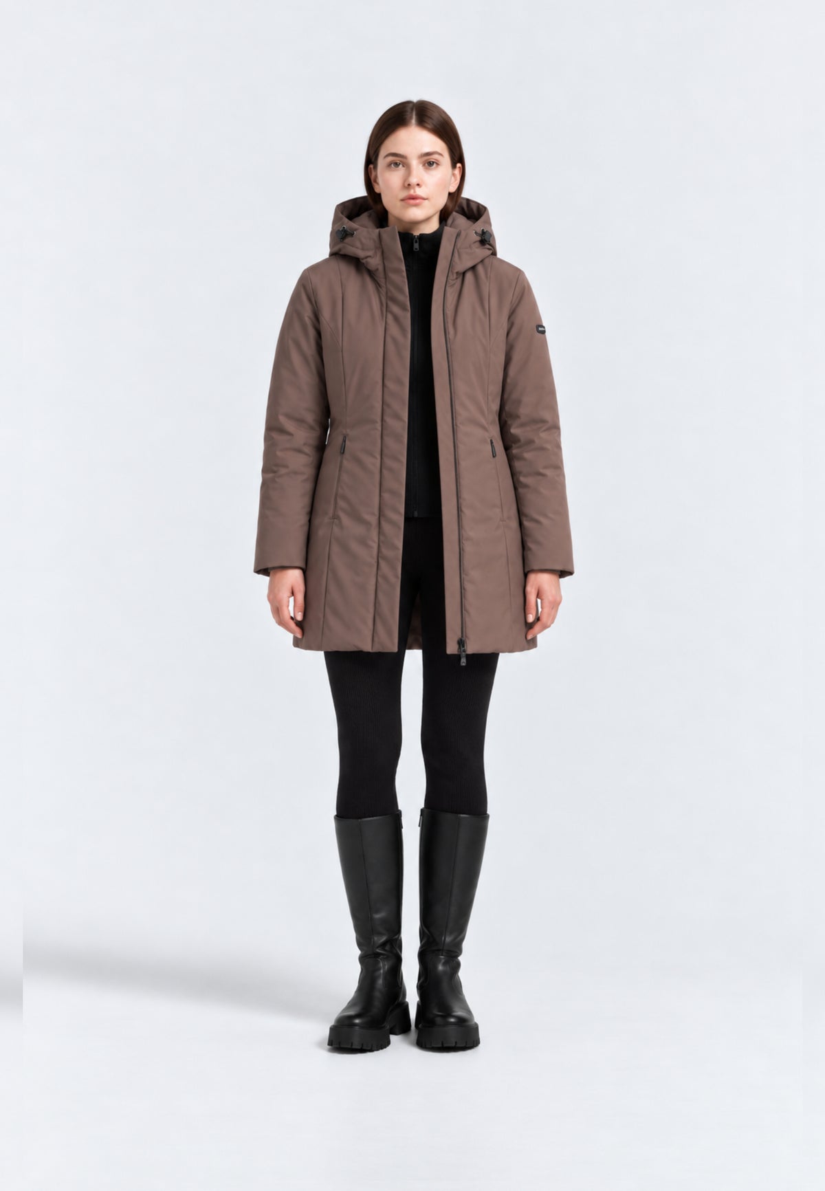 REFRIGIWEAR GIUBBOTTO marrone lungo sagomato Donna LADY TECH/1 JACKET.MARRO_