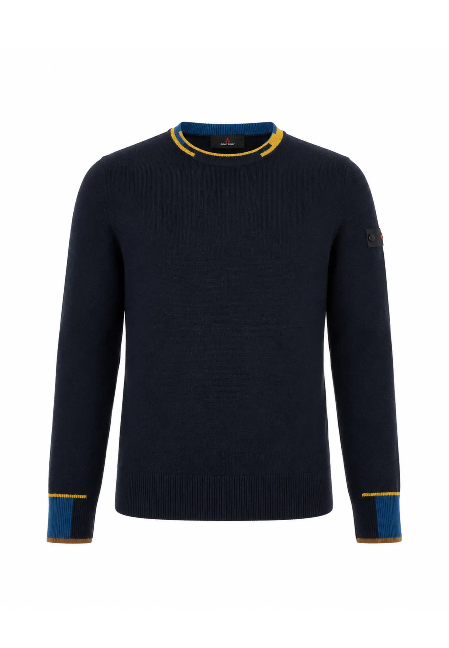 Peuterey MAGLIONE BLU N LANA RASATA GIROCOLLO MULTICOLOR Bambini e ragazzi MARLON01KID.BLU_