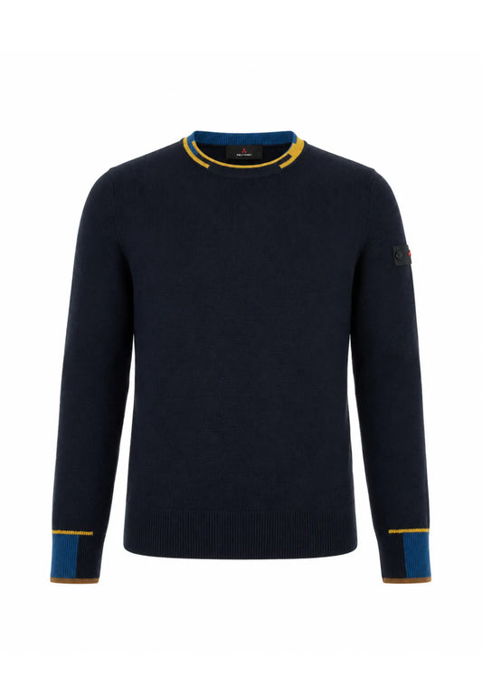 Peuterey MAGLIONE BLU N LANA RASATA GIROCOLLO MULTICOLOR Bambini e ragazzi MARLON01KID.BLU_