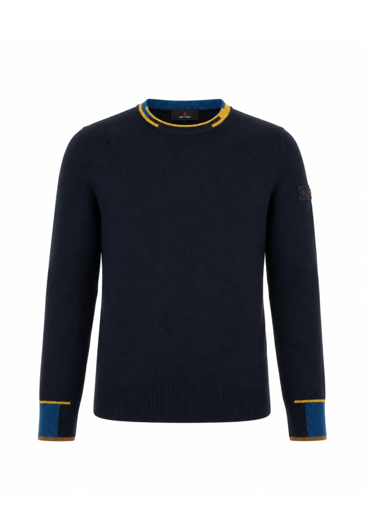 Peuterey MAGLIONE BLU N LANA RASATA GIROCOLLO MULTICOLOR Bambini e ragazzi MARLON01KID.BLU_