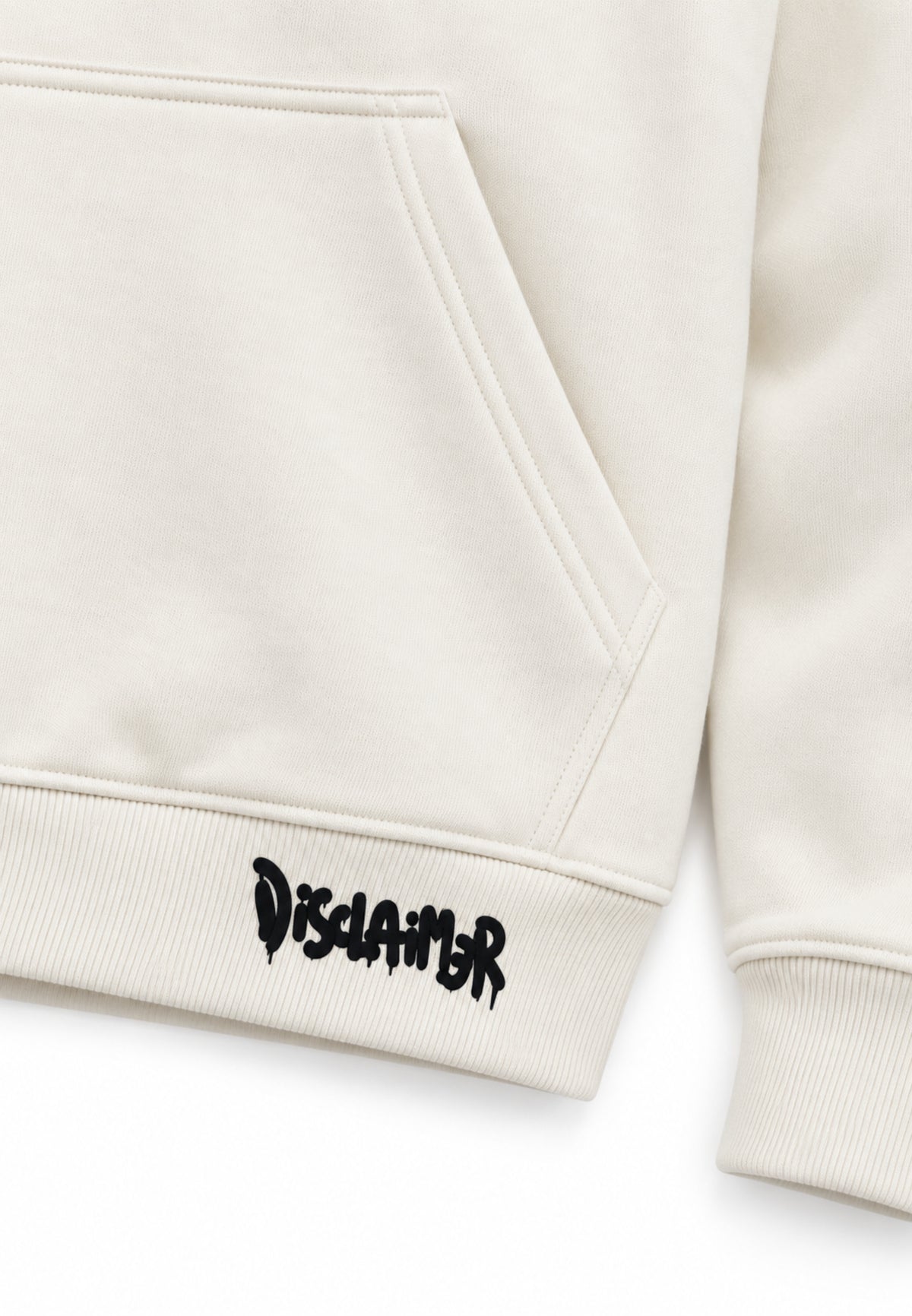 Disclaimer FELPA PANNA CON CAPPUCCIO E MINI LOGO CINTURA Bambini e ragazzi 26IDK59108.PANNA_