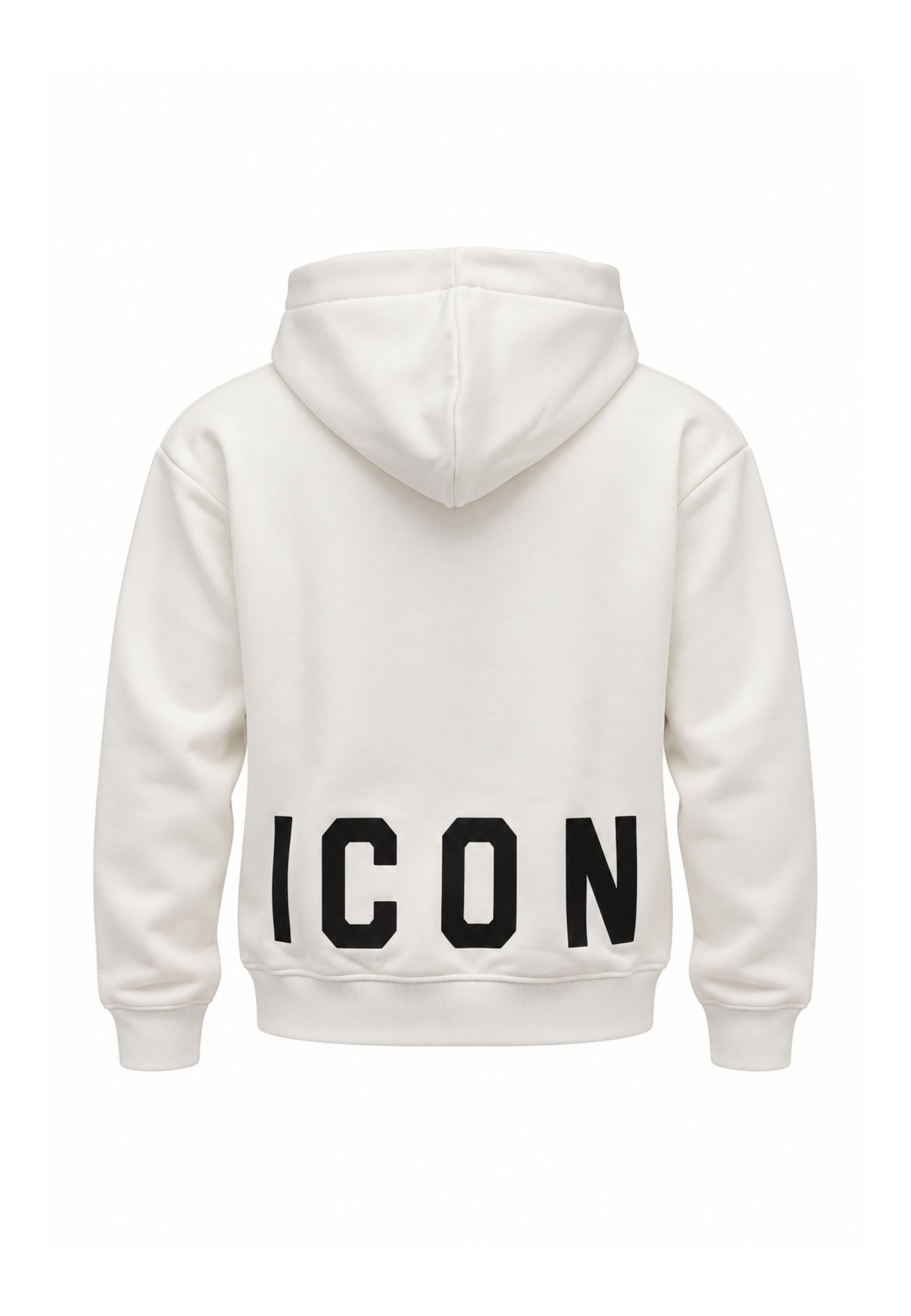 ICON FELPA panna con cappuccio mini logo centrale e tasca canguro Bambini e ragazzi ibsw001453.panna_