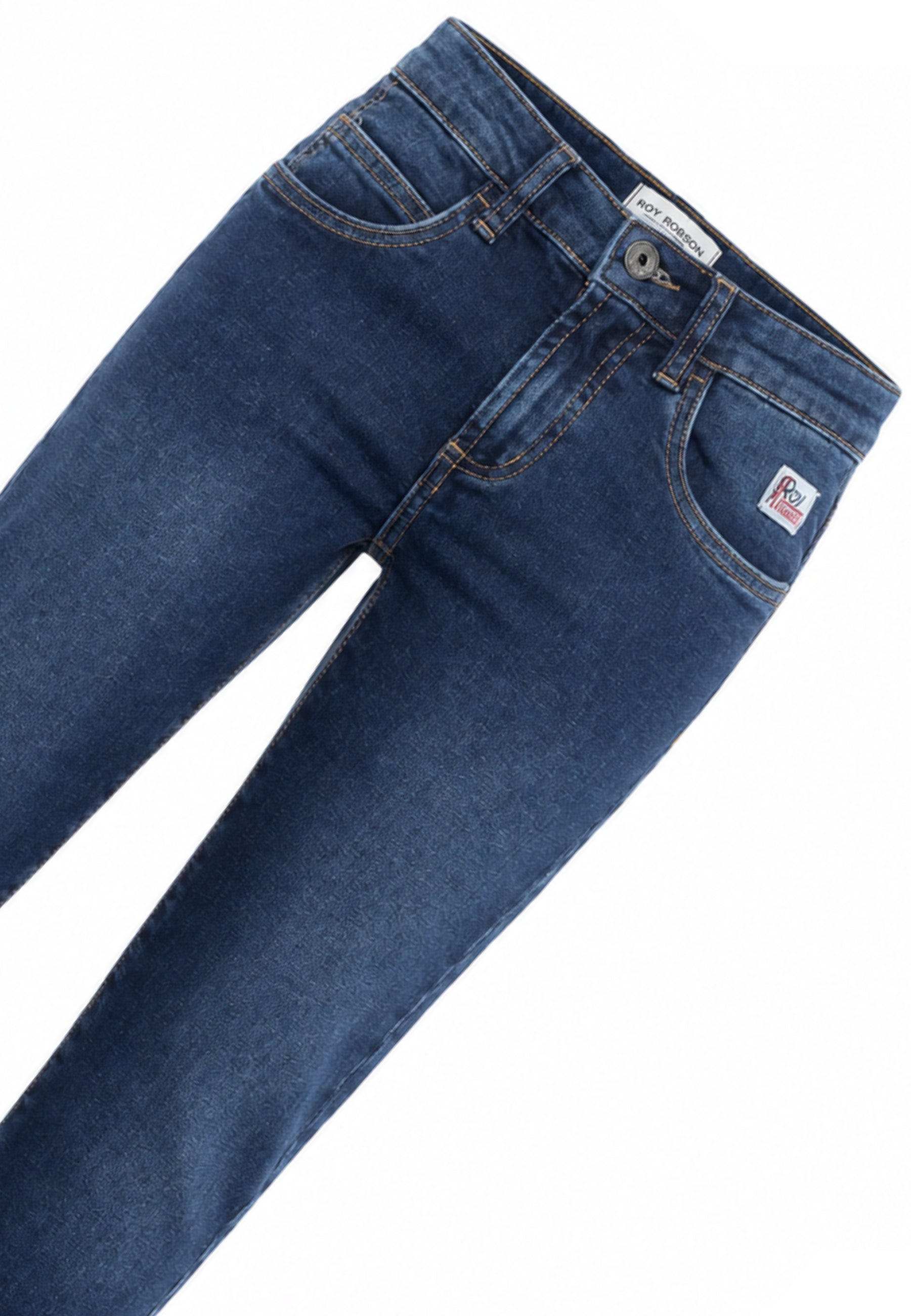 Roy Roger's jeans denim scuro regular fit cinque tasche Bambini e ragazzi rh143/00.desc_