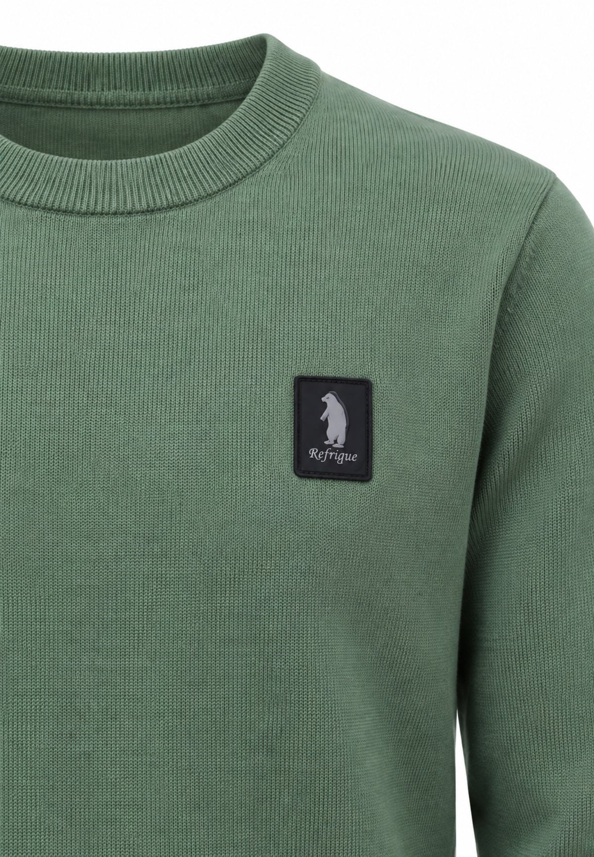 Refrigue MAGLIONE VERDE GIROCOLLO CON MINI LOGO Bambini e ragazzi 2831W00079.VER_