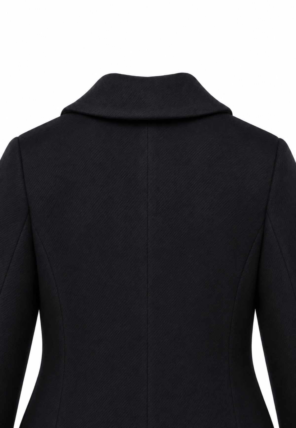 Kocca cappotto nero con colletto e linea svasata Bambine e ragazze walter.ne_