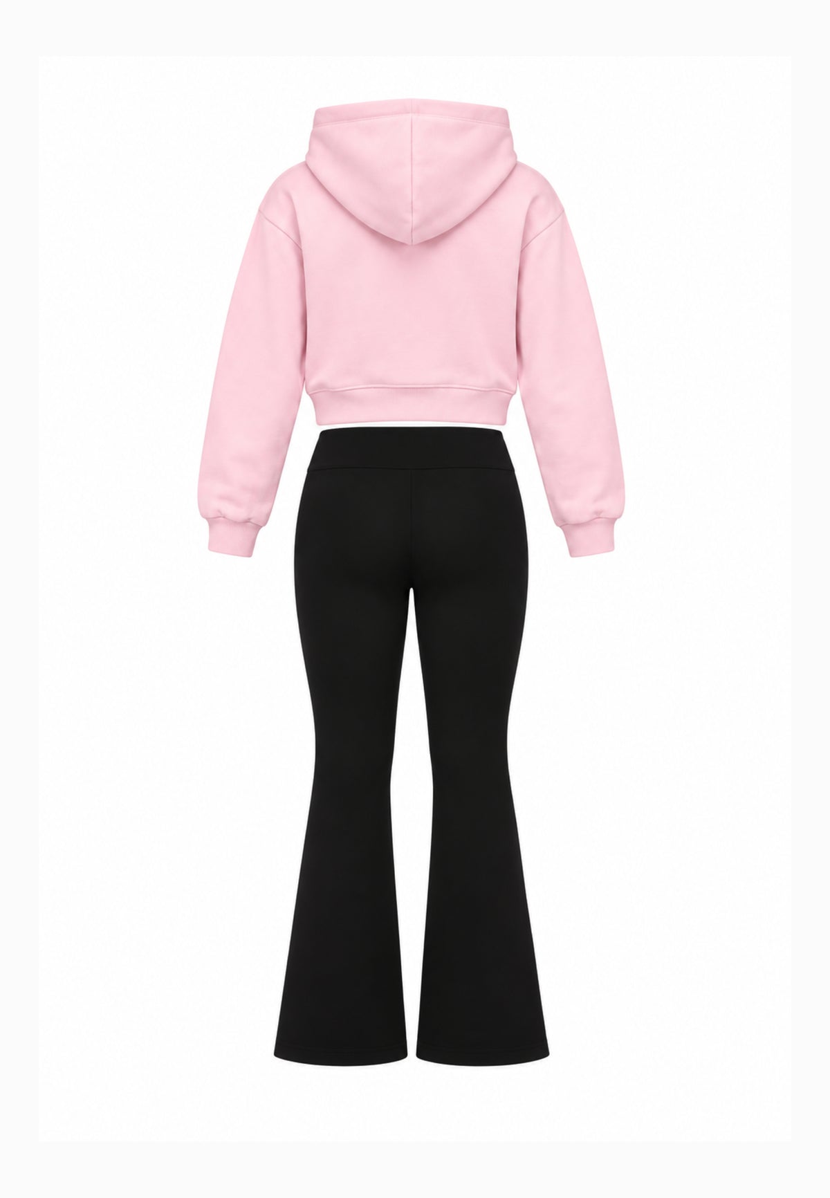 Disclaimer completo rosa felpa con cappuccio crop Bambine e ragazze 26IDK59206.ROSA_