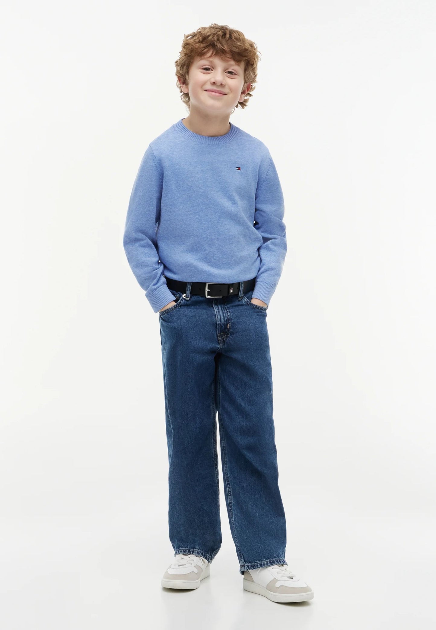 TOMMY HILFIGER maglione AVION CON LOGO PICCOLO BANDIERA Bambini e ragazzi KB0KB10307C8P.AVION_