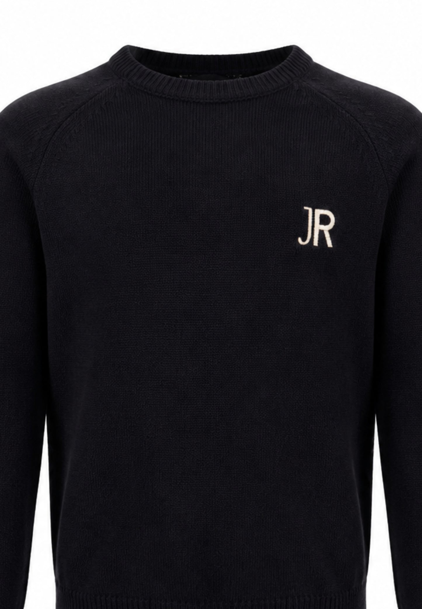 John Richmond maglia NERA CON LOGO JR BIANCO RICAMATO E STRISCE SUL RETRO Bambini e ragazzi rba26046ma.ne_