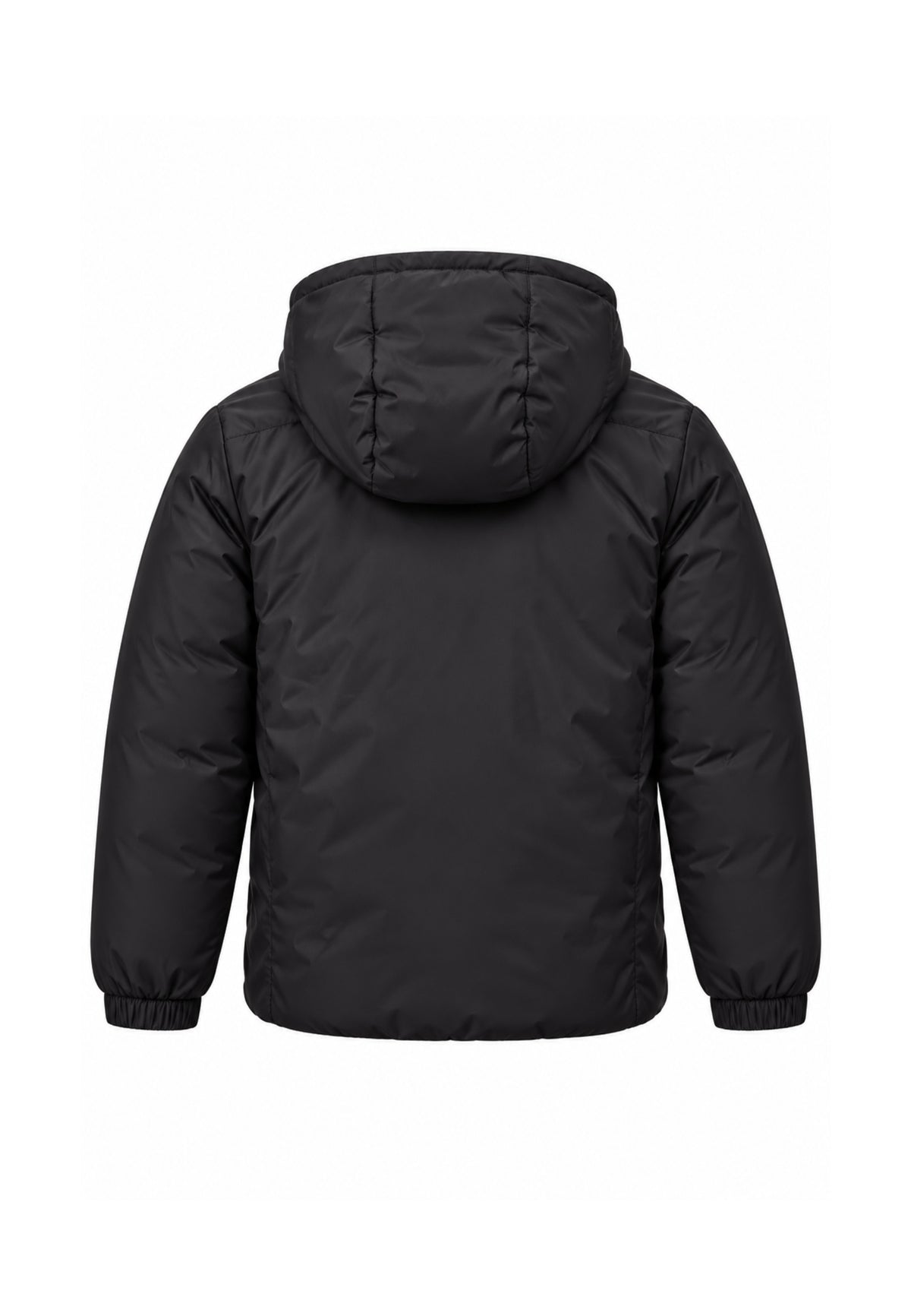 REFRIGIWEAR GIUBBOTTO NERO E BEIGE REVERSIBILE CON CAPPUCCIO Bambini e ragazzi R2155CW26.NE_