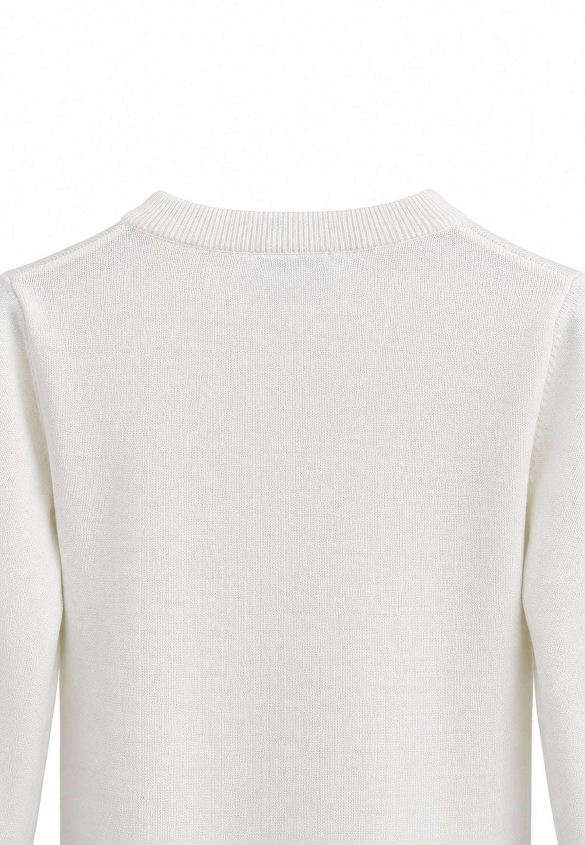OVERD MAGLIONE BIANCO IN LANA RASATA Bambini e ragazzi OK105SMG.BIA_