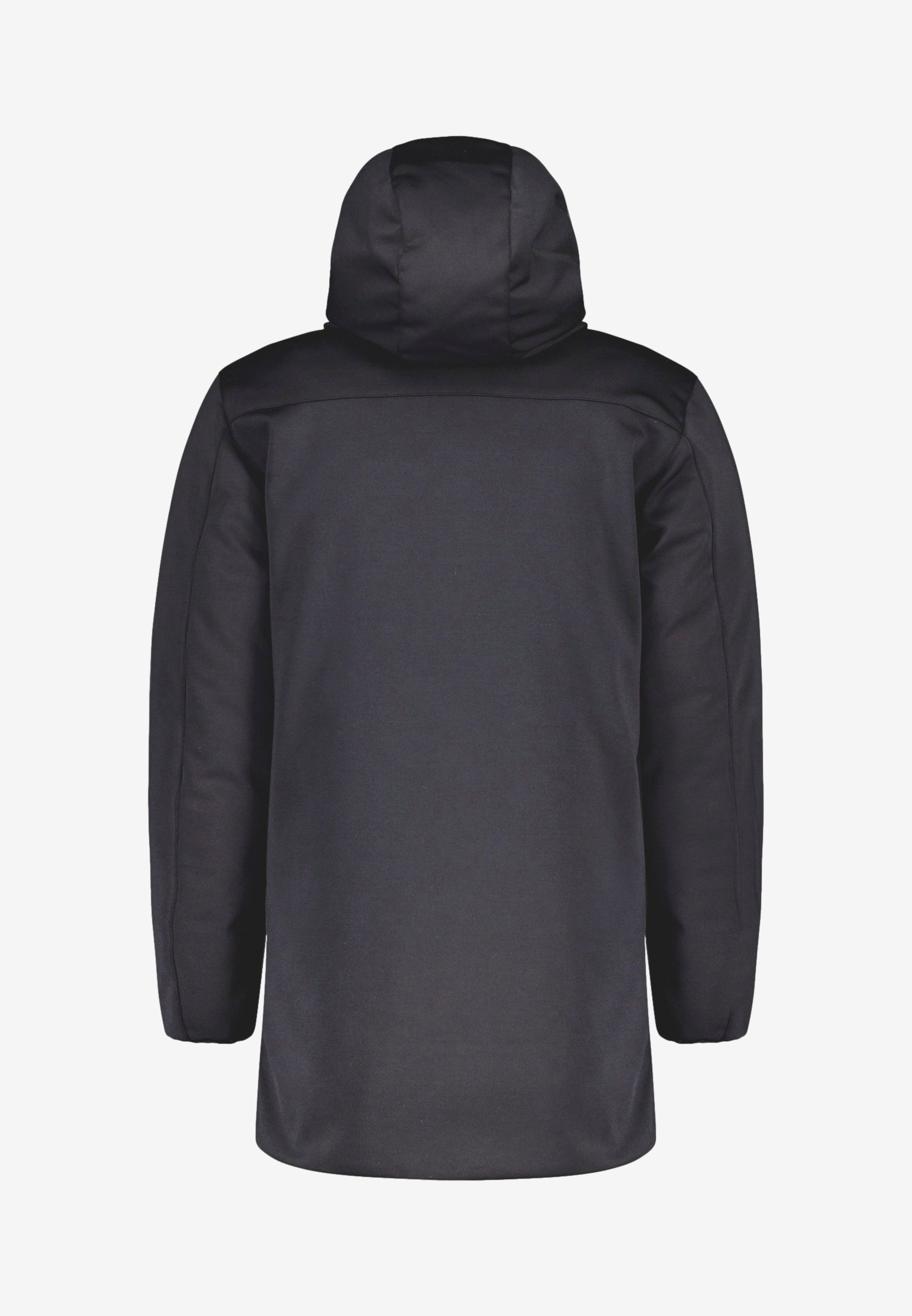 Ciesse Piumini Herdo 2.0 giubbotto lungo da uomo nero con cappuccio retro