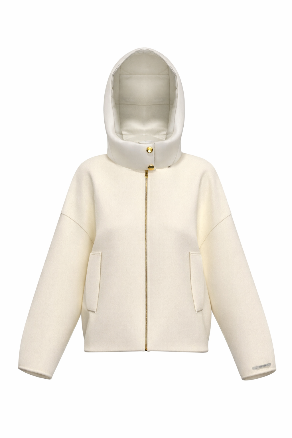 Emme Marella Giacca Bomber con Cappuccio Donna Eritea Panna