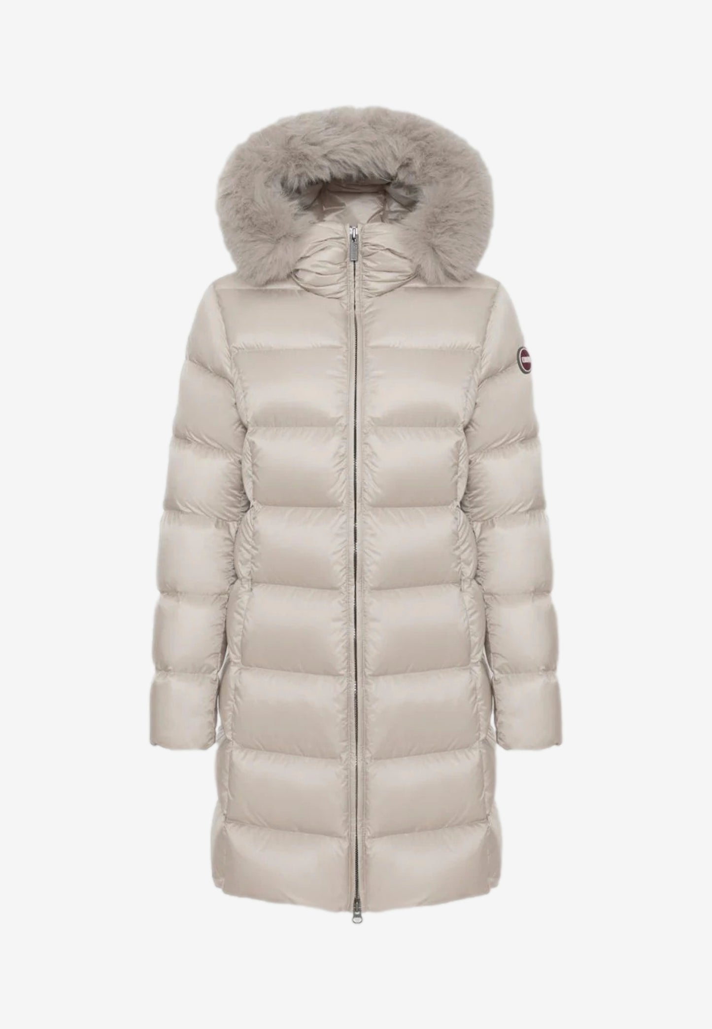 Colmar Piumino da Donna Avorio con Cappuccio e Pelliccia Sintetica