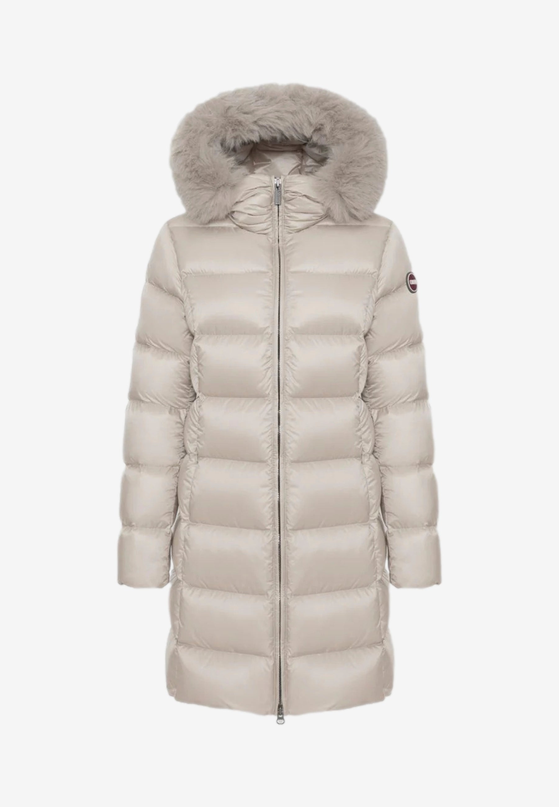 Colmar Piumino da Donna Avorio con Cappuccio e Pelliccia Sintetica