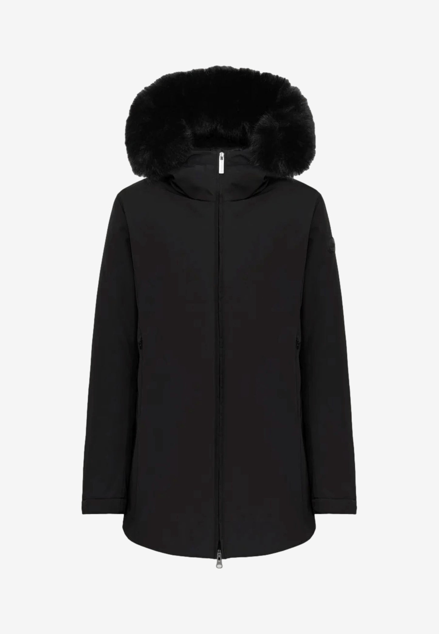 Colmar Piumino da Donna Nero con Cappuccio e Pelliccia Sintetica