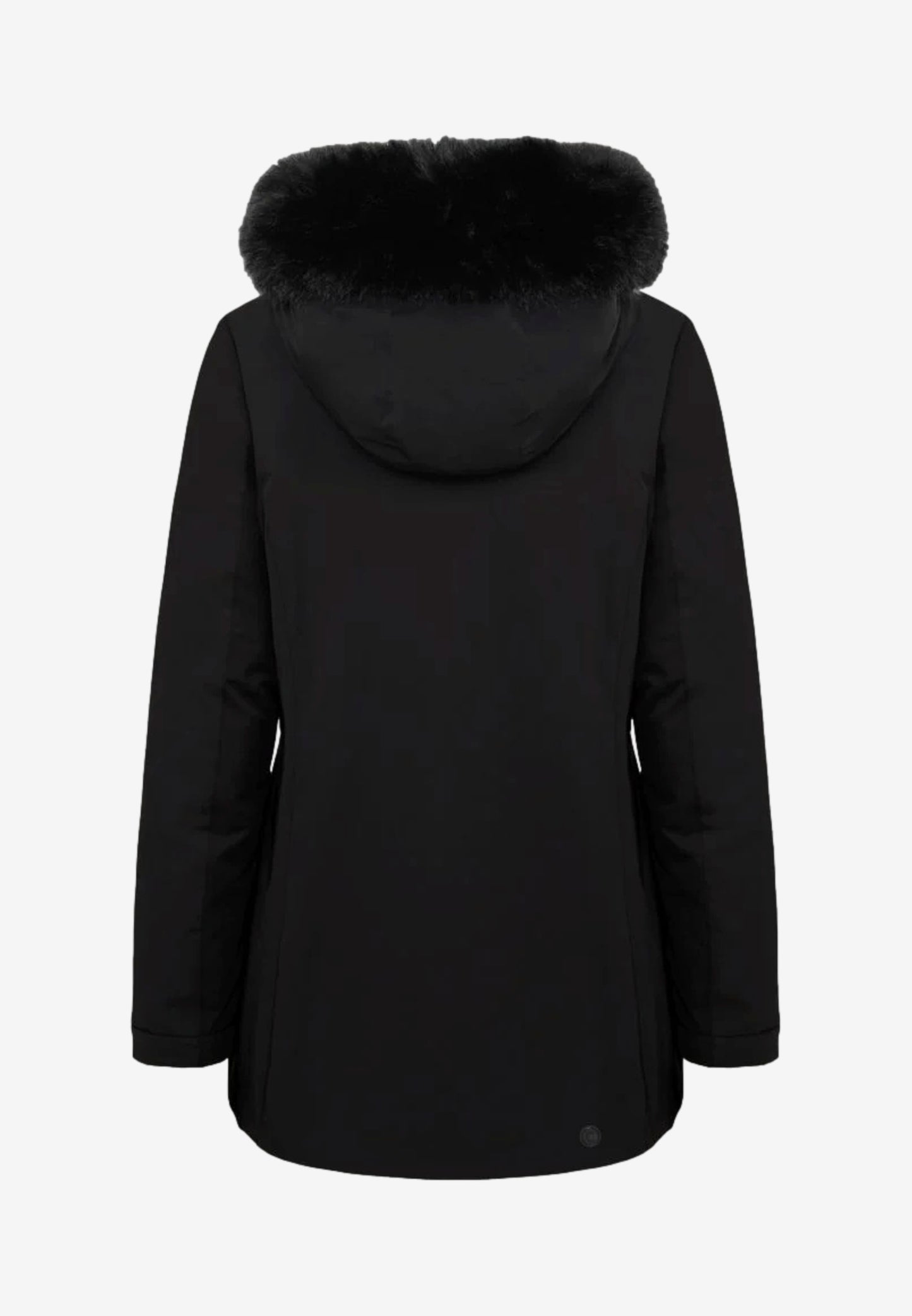 Colmar Piumino da Donna Nero con Cappuccio e Pelliccia Sintetica