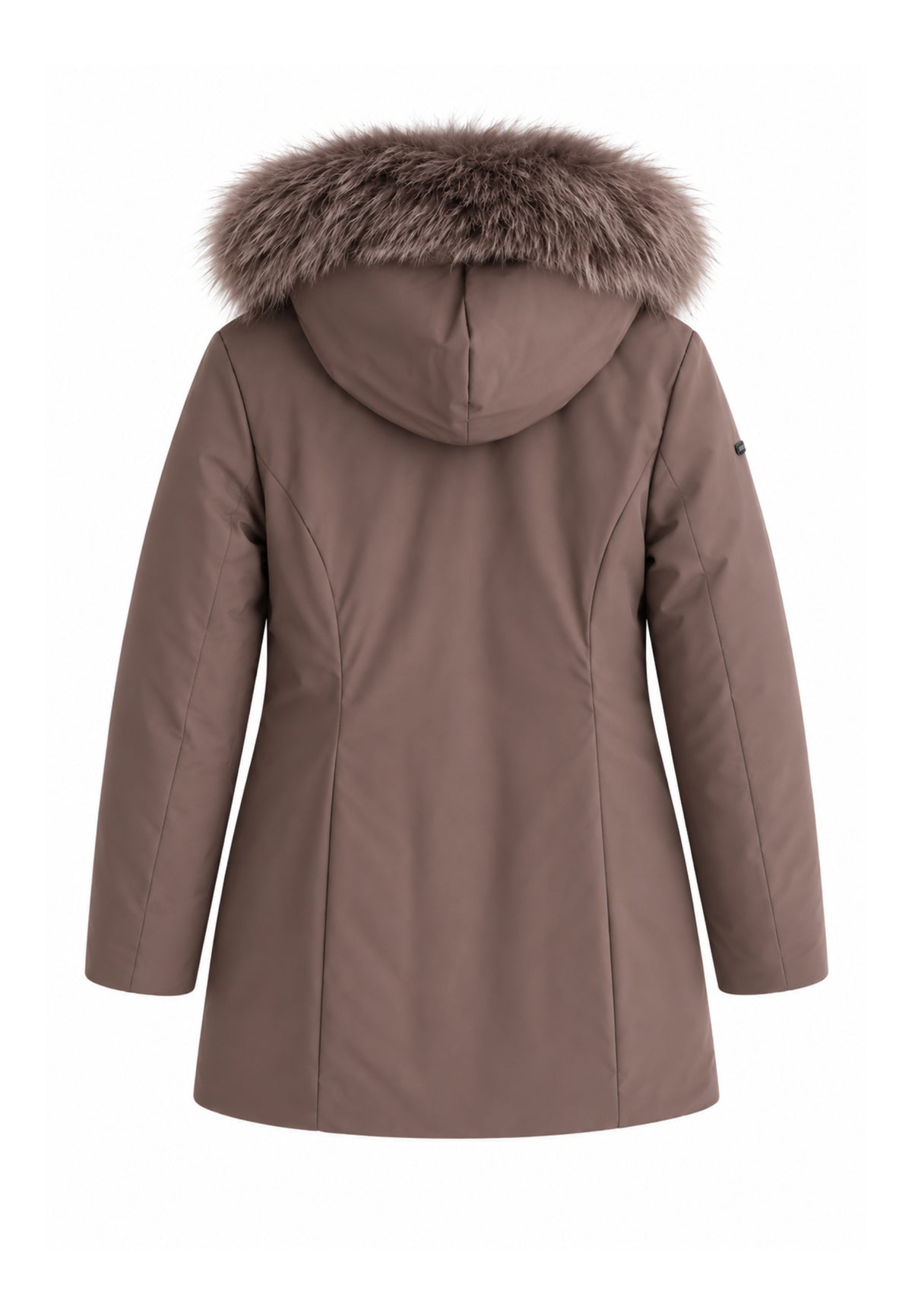 REFRIGIWEAR GIUBBOTTO MARRONE CON PELLICCIA NEL CAPPUCCIO Donna LADY TECH/1 FUR JACKET.MARRO