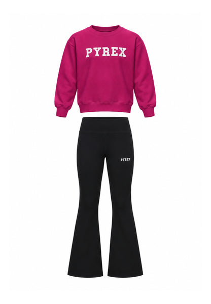Pyrex COMPLETO AMARANTO CON FELPA E LEGGINGS Bambine e ragazze 26IPK46305.AMARANTO_