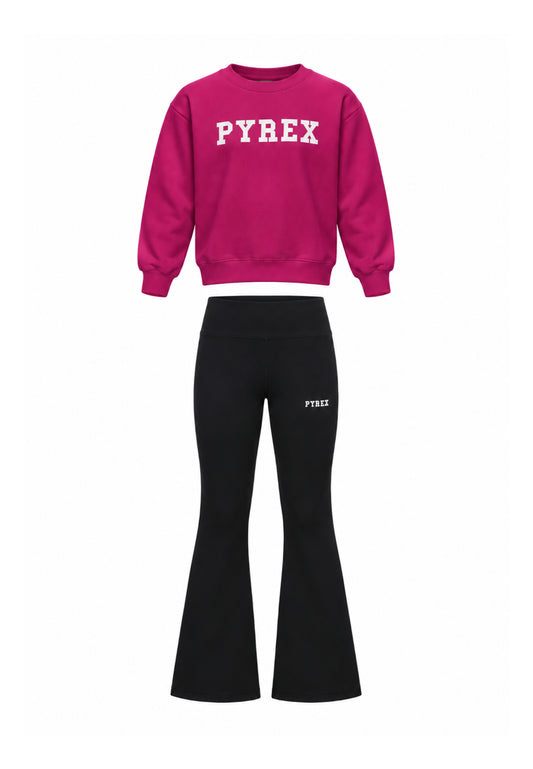 Pyrex COMPLETO AMARANTO CON FELPA E LEGGINGS Bambine e ragazze 26IPK46305.AMARANTO_