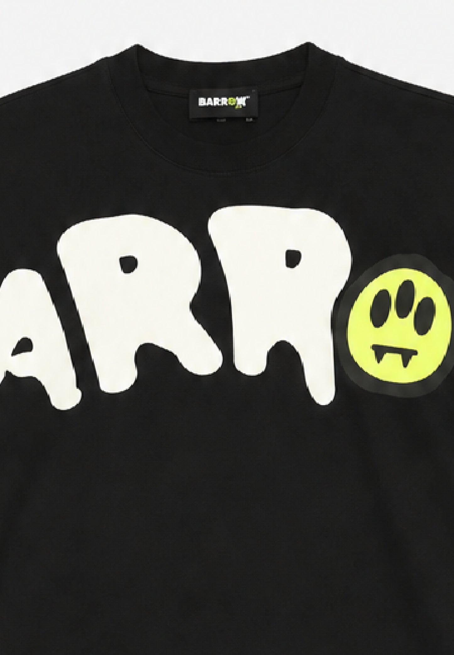 BARROW T SHIRT NERA A MEZZE MANICHE CON LOGO GRANDE CENTRALE Bambini e ragazzi F5BKJUTH242.NE_