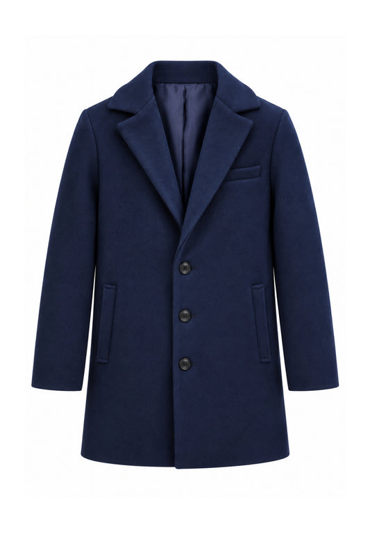 OVERD CAPPOTTO BLU CON BOTTONI CENTRALI Bambini e ragazzi OK261816SCP.BLU_