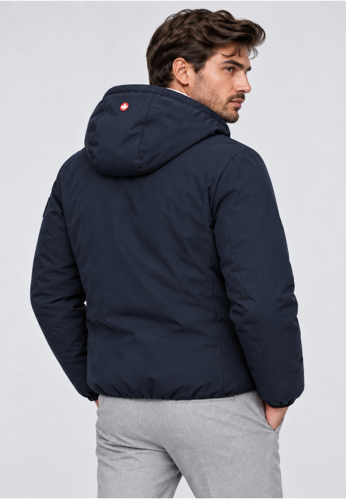 Canadiens Giubbotto BLU IMBOTTITO CON CAPPUCCIO Uomo 0.1 tech 2.0/m.blu