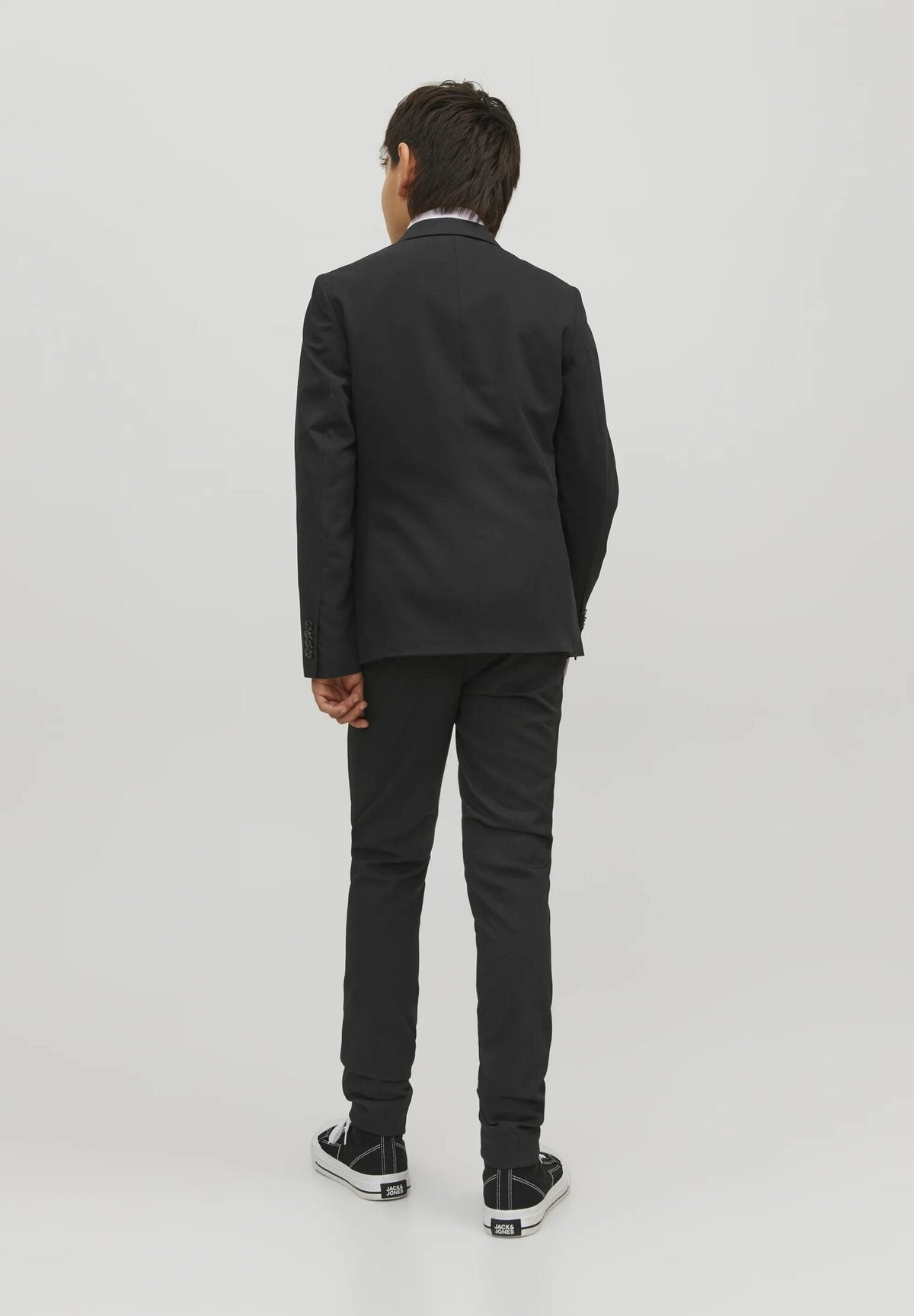 cammaratamode jack jones junior pantaloni eleganti bambino e ragazzo neri slim fit 12203547.NE_