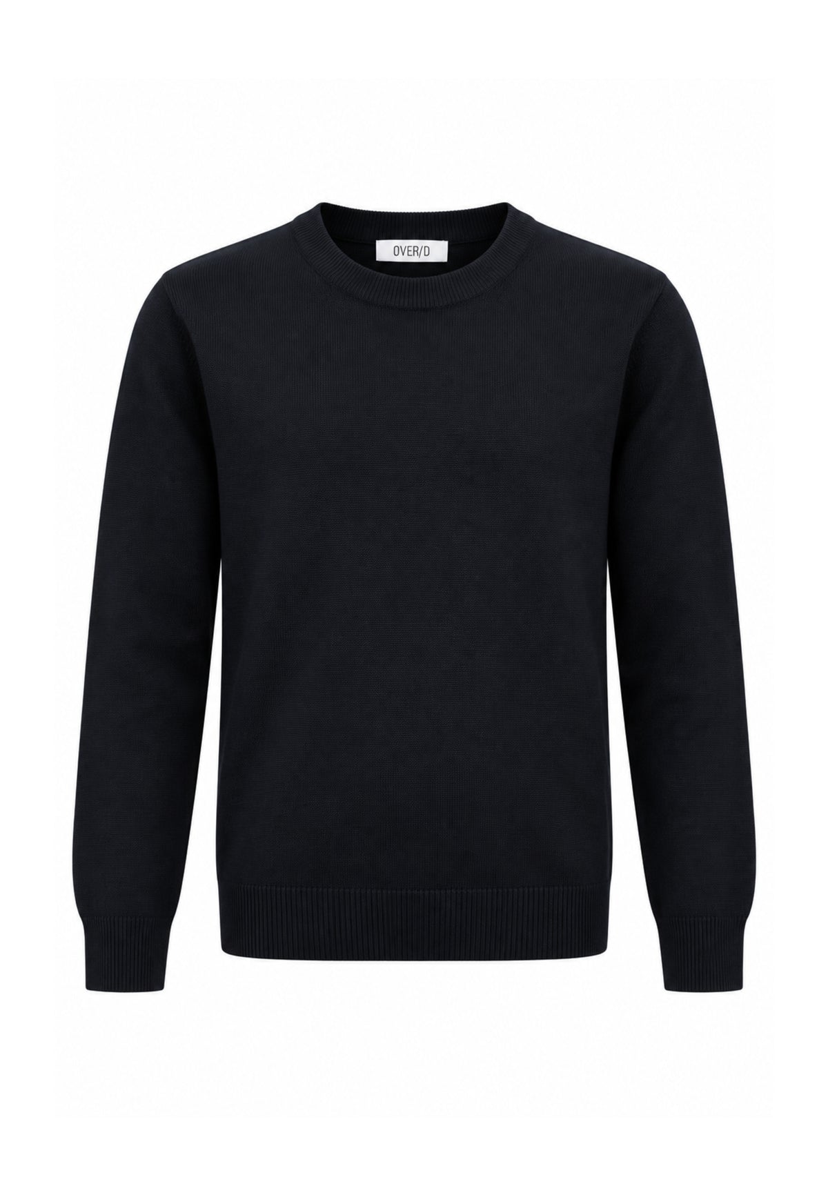 OVERD MAGLIONE NERO IN LANA RASATA Bambini e ragazzi OK105SMG.NE_