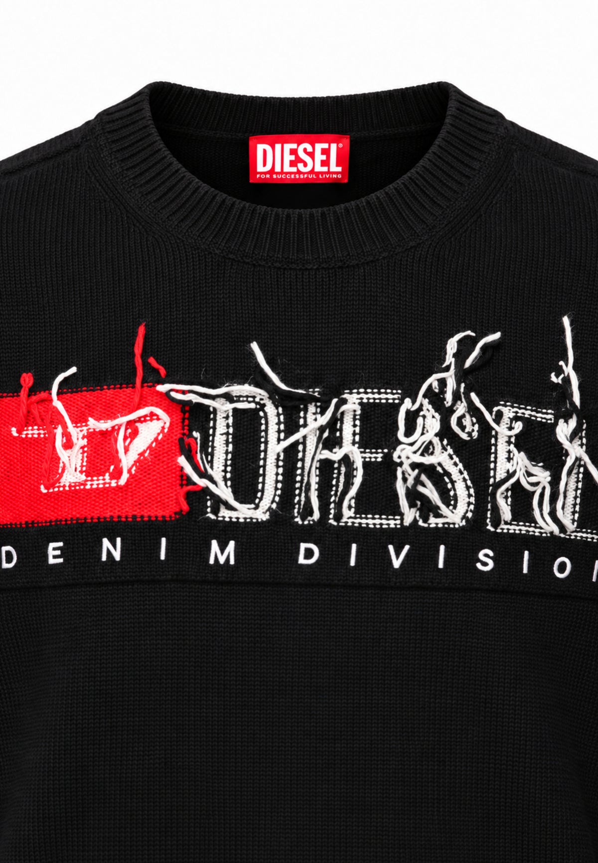 Diesel MAGLIONCINO NERO CON LOGO EFFETTO SCUCITO Bambine e ragazze KONZI.NE_