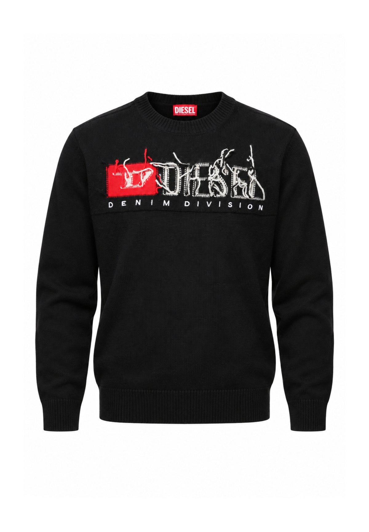 Diesel MAGLIONCINO NERO CON LOGO EFFETTO SCUCITO Bambine e ragazze KONZI.NE_