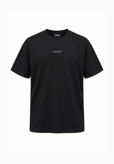 Disclaimer T SHIRT NERA A MEZZE MANICHE LOGO MAXI RETRO Bambini e ragazzi 26IDK59102.NE_