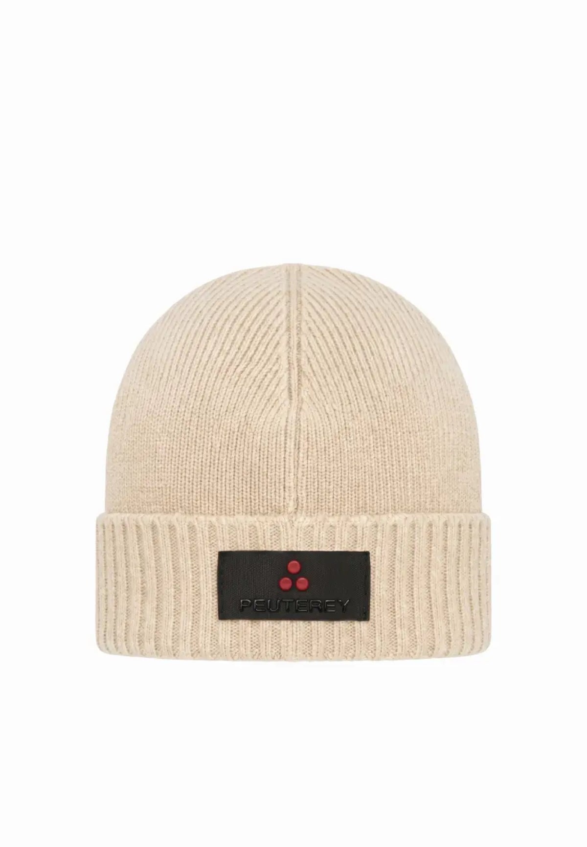 Peuterey CAPPELLO PANNA IN LANA RASATA CON LOGO CENTRALE Bambini e ragazzi SILLI 03 KID.PANNA_