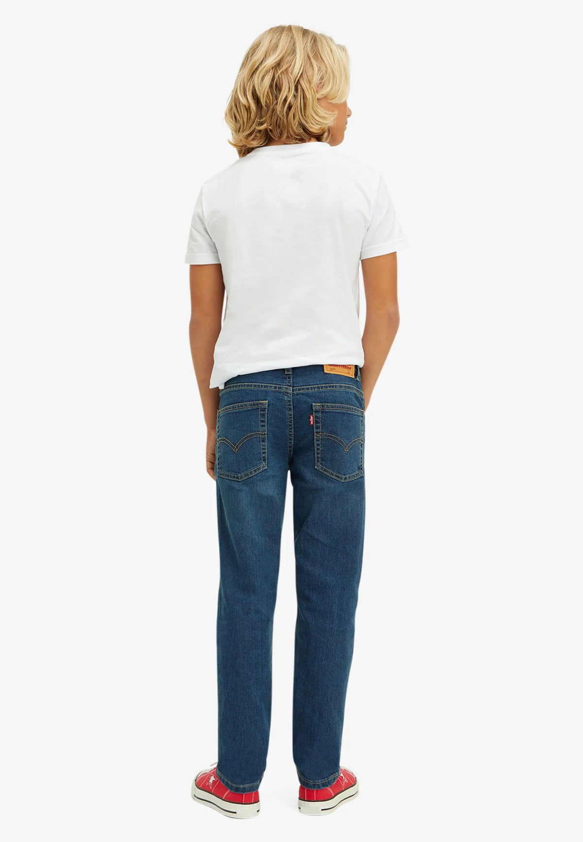 Levi's JEANS BLU DENIM 511 SLIM FIT A CINQUE TASCHE Bambini e ragazzi 9e2006-m8n.denim