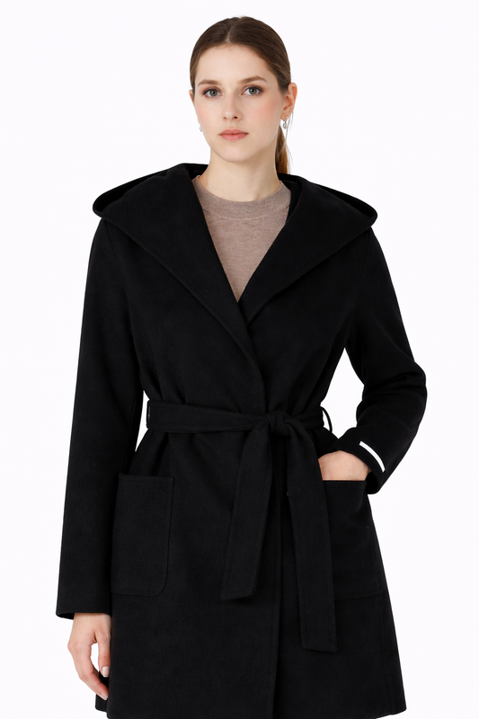 Emme Marella Cappotto Donna Oblato Nero