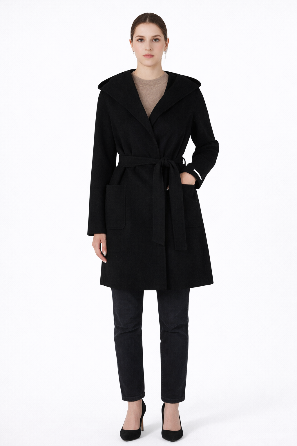 Emme Marella Cappotto Donna Oblato Nero