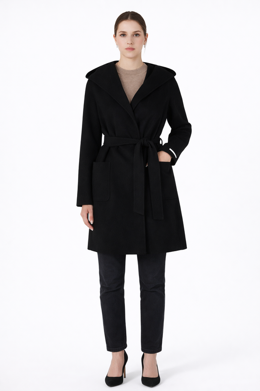 Emme Marella Cappotto Donna Oblato Nero
