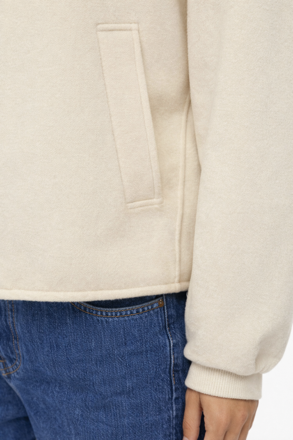 Emme Marella Giacca Bomber con Cappuccio Donna Eritea Panna