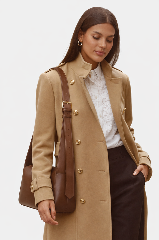 Emme Marella Borsa a spalla Donna Alato Marrone