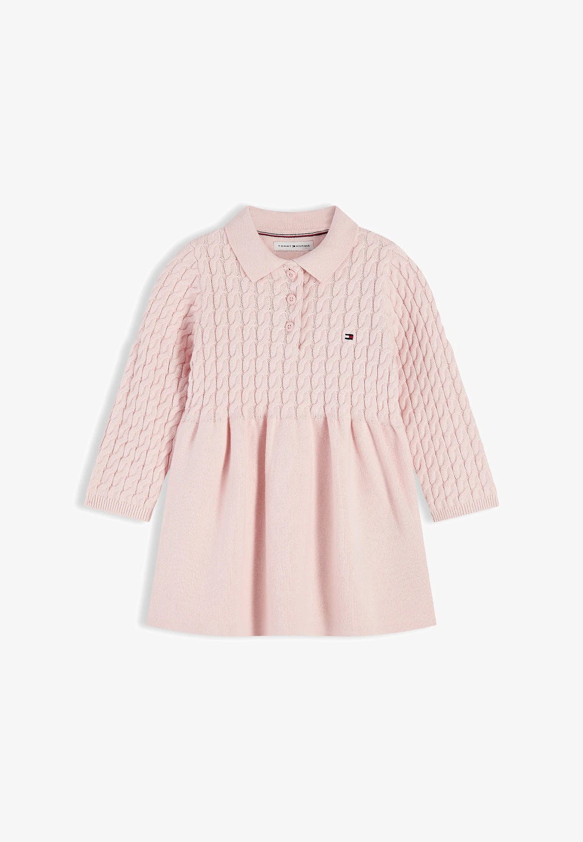 TOMMY HILFIGER vestito ROSA INTRECCIATO POLO Bambine e ragazze kn0kn02308tgq.rosa_