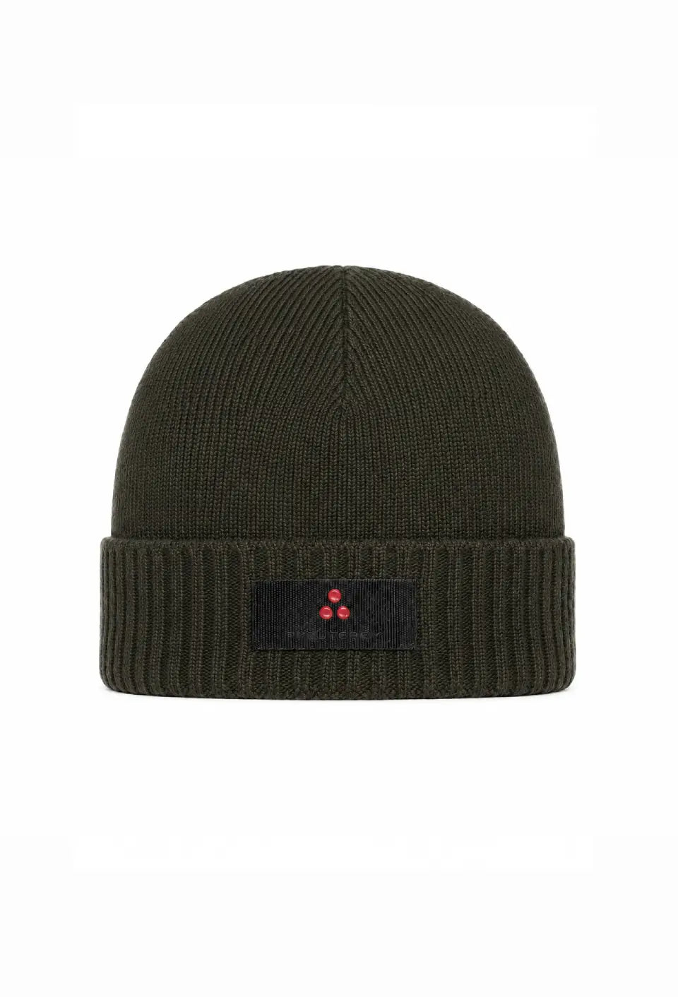 Peuterey CAPPELLO VERDE MILITARE IN LANA RASATA LOGO CENTRALE Bambini e ragazzi SILLI 03 KID.VERDE_