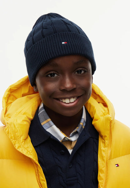 TOMMY HILFIGER CAPPELLO BLU INTRECCIATO Bambini e ragazzi KA0KA00101C1G.BLU_