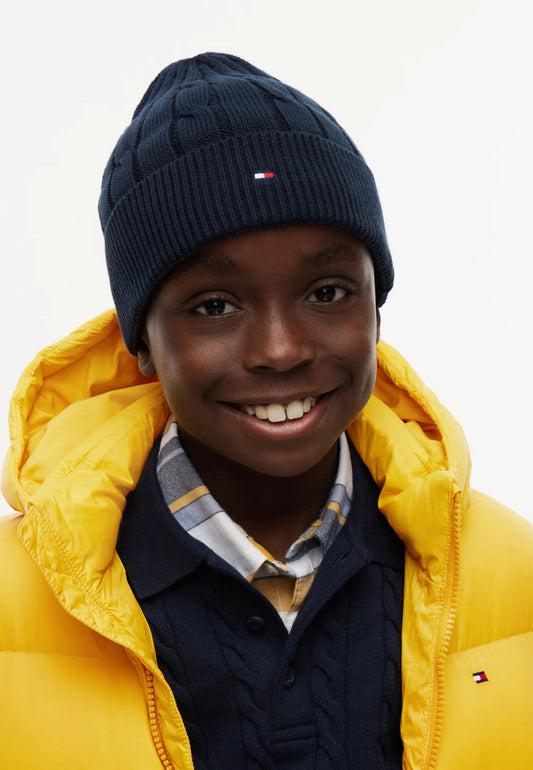 TOMMY HILFIGER CAPPELLO BLU INTRECCIATO Bambini e ragazzi KA0KA00101C1G.BLU_