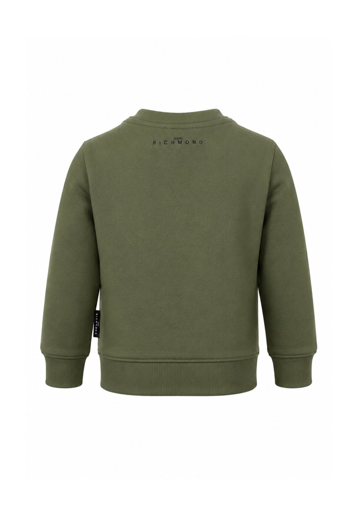 John Richmond tuta verde oliva con pantalone nero e logo piccolo Bambini e ragazzi ria26011cf.ver_