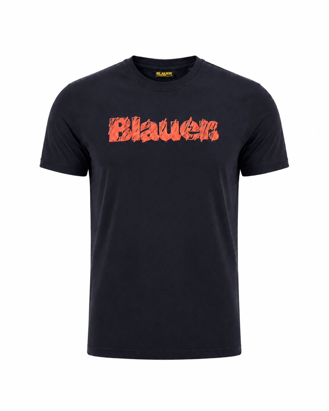 Blauer tshirt nera bambino maxi logo