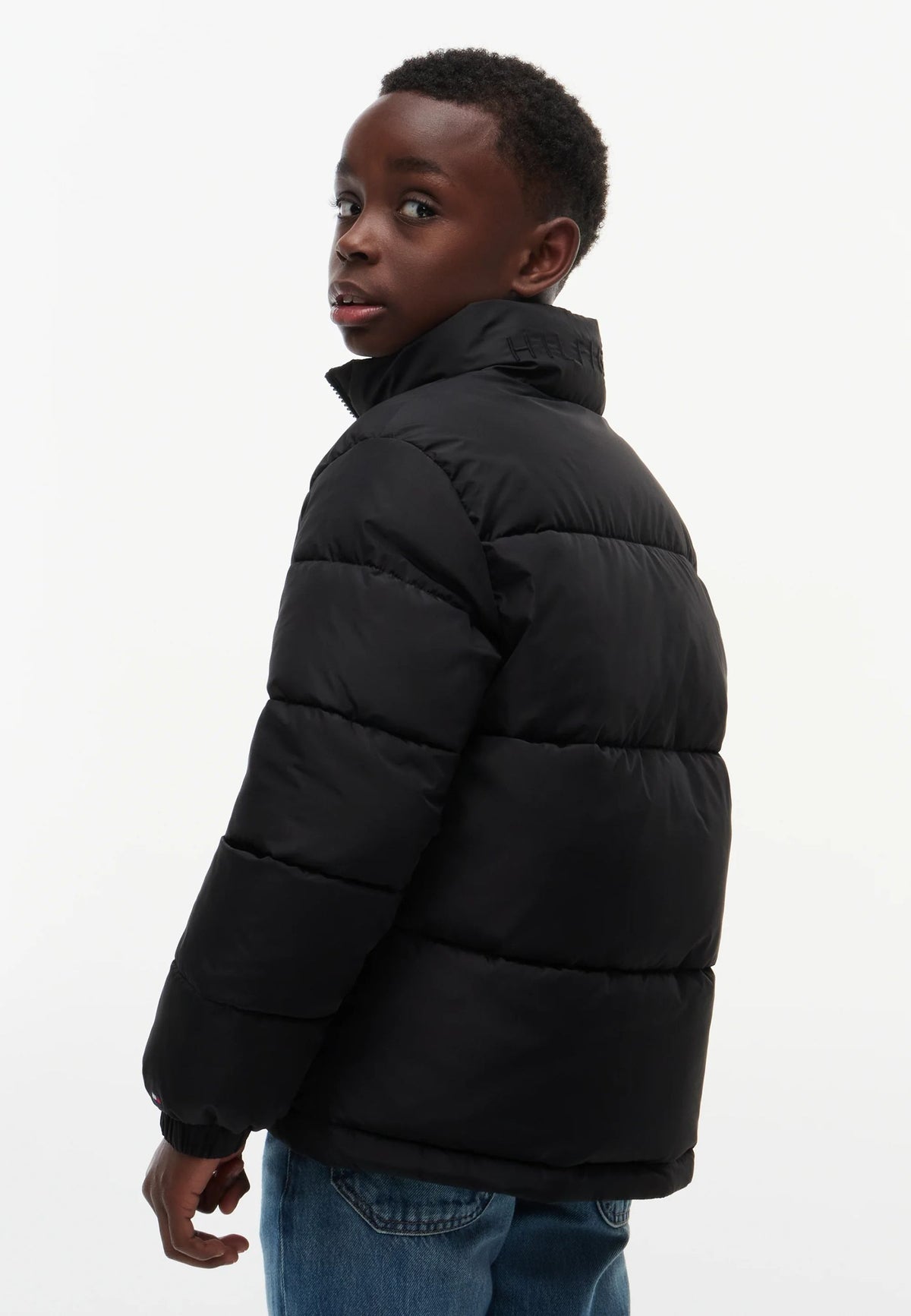 TOMMY HILFIGER GIUBBOTTO nero bomber logo bandiera KB0KB10706BDS.NE_