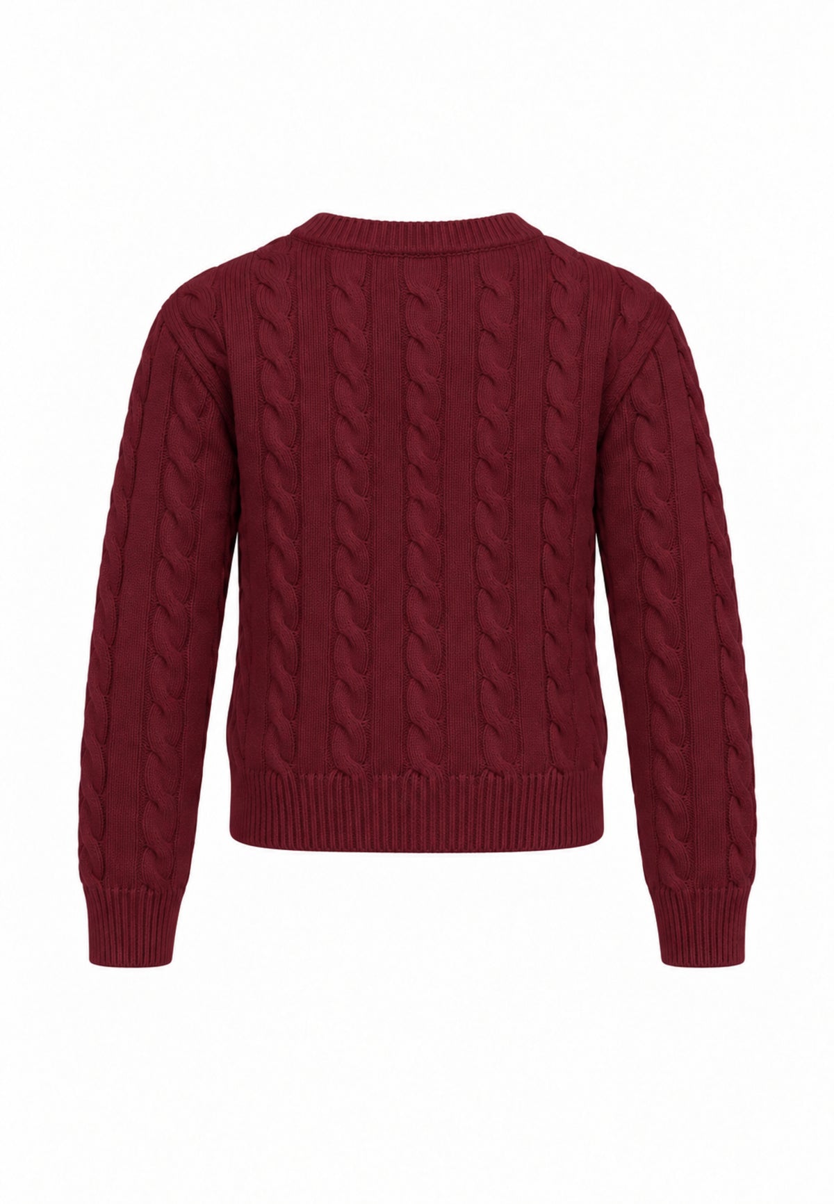 Roy Roger's maglia BORDEAUX Treccia SAGOMATA Bambine e ragazze rh152/00.bordeaux_